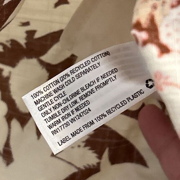 NWT Universal Thread Womens Patchwork Skirt Size Large Pink Brown Floral Stripe - Picture 5 of 16